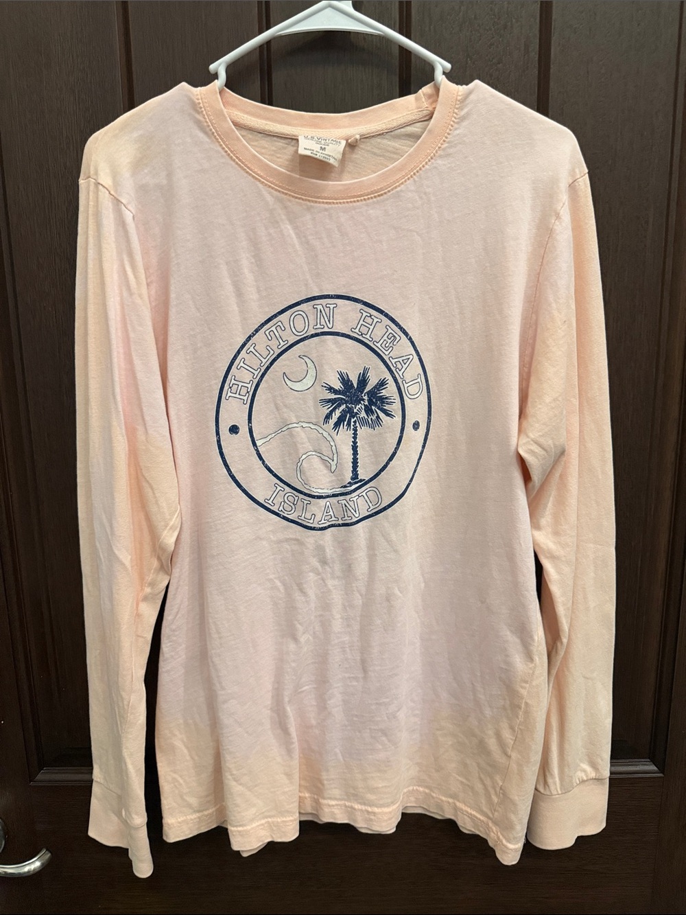 Hilton Head Island Long-Sleeve Graphic Tee - Light Pink